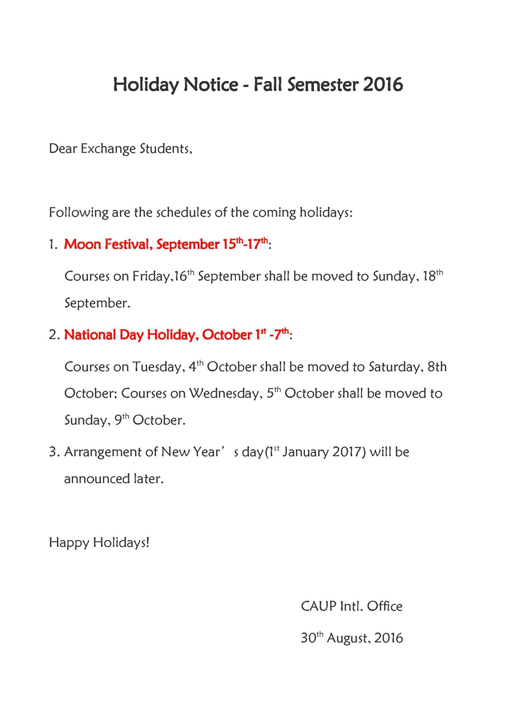 Holiday Notice - Fall Semester 2016_副本.jpg